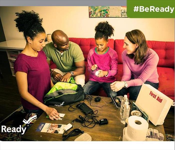ready.gov prepare to protect text, photos of diverse family preparing for a disaster event